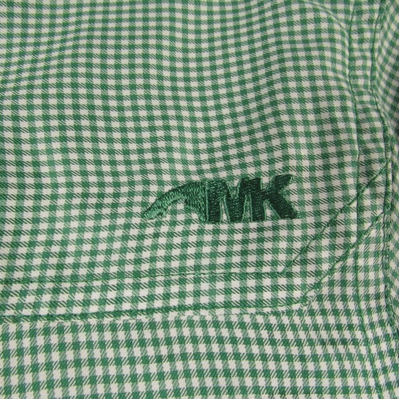 Mountain Khakis‎ Shirt Mens Medium Green Gingham Check Passport EC Outdoor - Picture 7 of 13